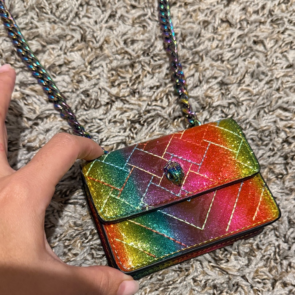 Kurt Geiger Multicolor Glitter Mini Bag